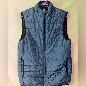 Chaps Navy and Blue Quilted Vest